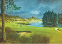 13th hole, Queen's Course, Gleneagles golf club, Scotland painting by Ken Reed