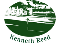 Kenneth Reed logo - artist creating original paintings of the world's most famous golf course
